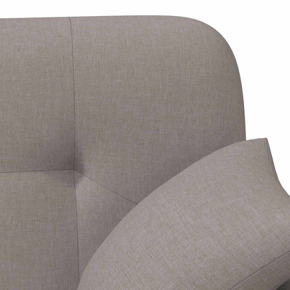 Loungebank met knopencomfort Taupe 120 x 65 x 79 cm Stof