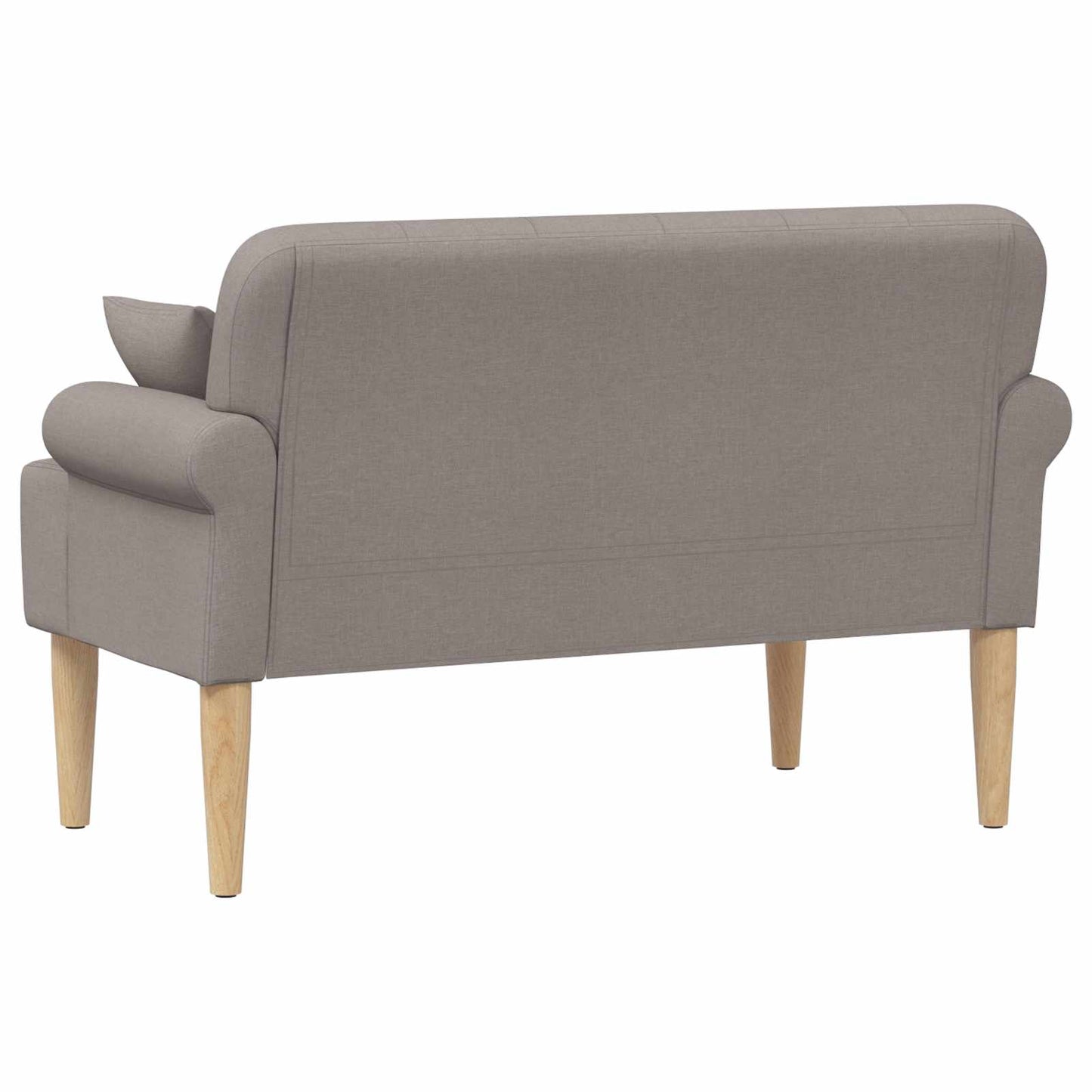 Loungebank met knopencomfort Taupe 120 x 65 x 79 cm Stof