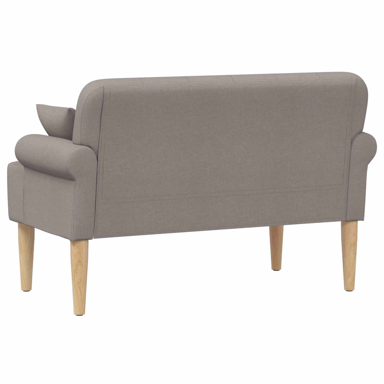 Loungebank met knopencomfort Taupe 120 x 65 x 79 cm Stof