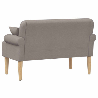 Loungebank met knopencomfort Taupe 120 x 65 x 79 cm Stof