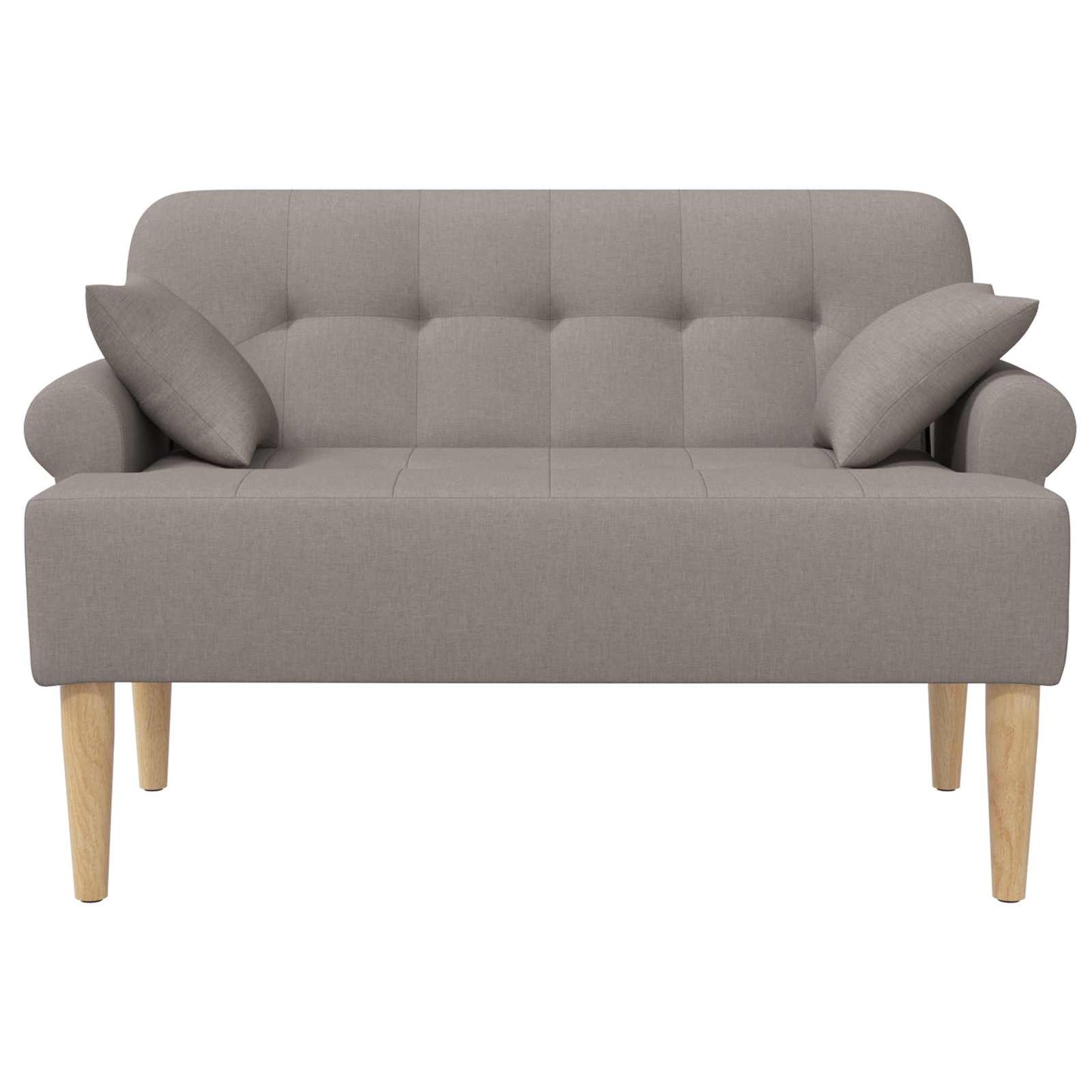 Loungebank met knopencomfort Taupe 120 x 65 x 79 cm Stof