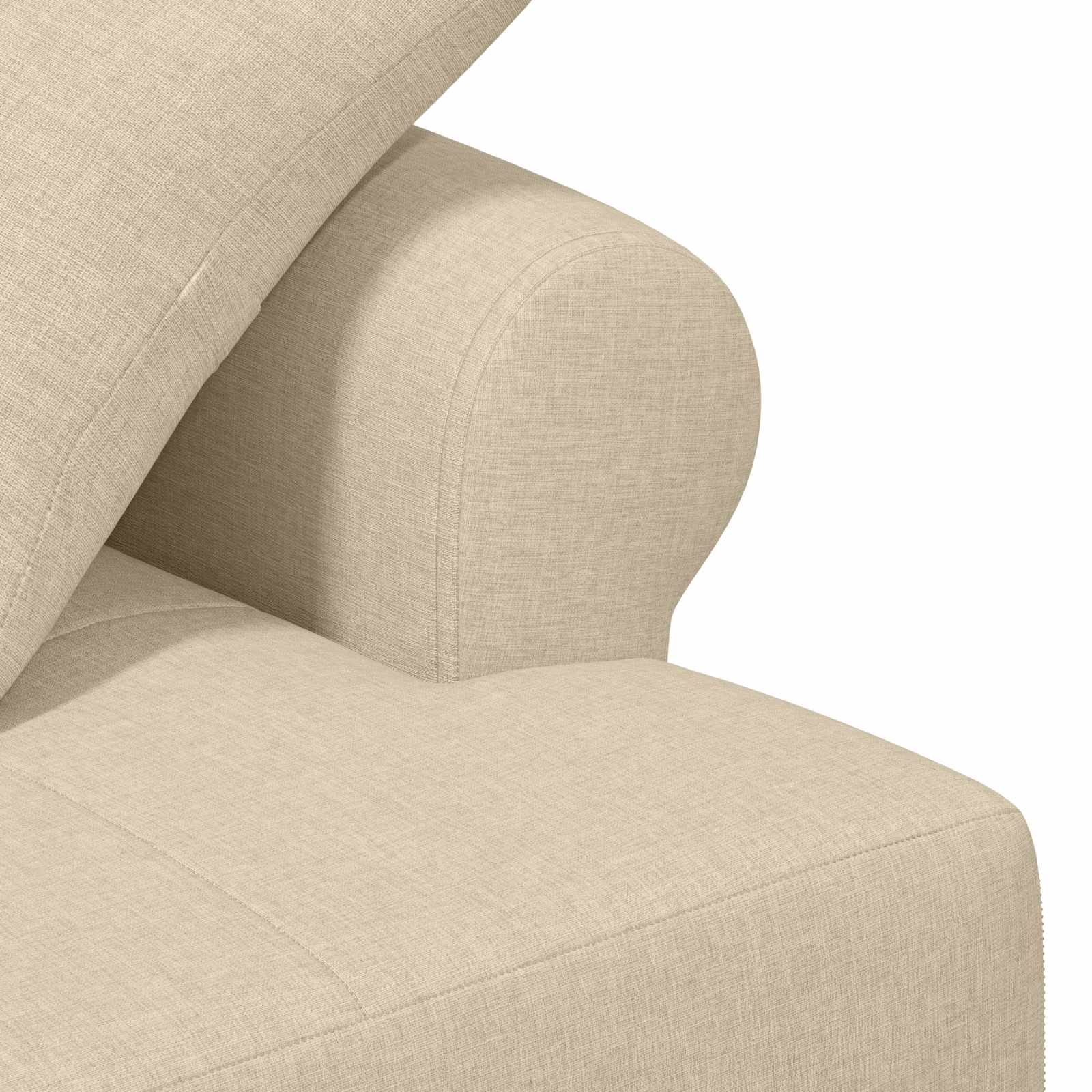 Loungebank met knopencomfort Crèmekleurig 120 x 65 x 79 cm Stof
