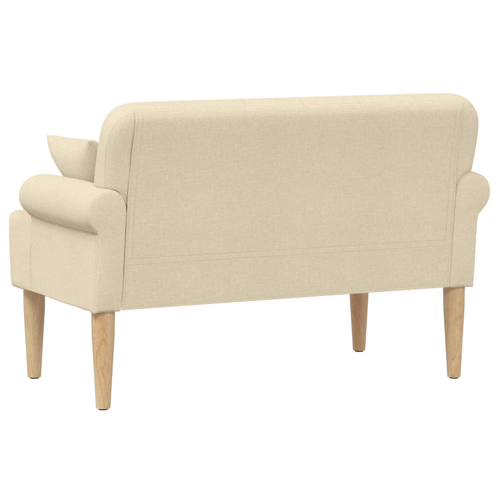 Loungebank met knopencomfort Crèmekleurig 120 x 65 x 79 cm Stof