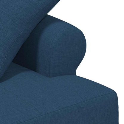 Loungebank met knopencomfort Blauw 120 x 65 x 79 cm Stof