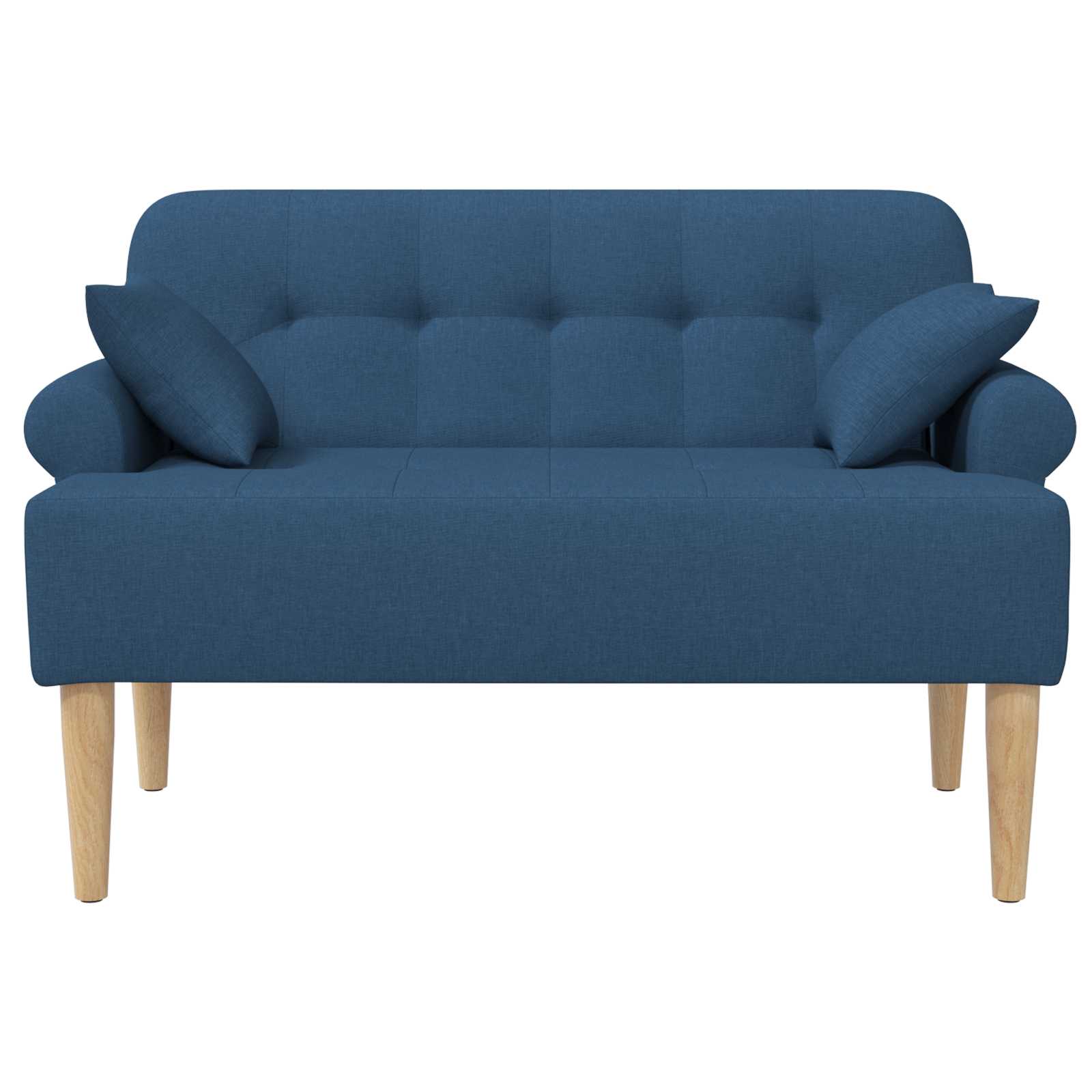 Loungebank met knopencomfort Blauw 120 x 65 x 79 cm Stof