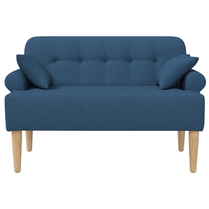 Loungebank met knopencomfort Blauw 120 x 65 x 79 cm Stof