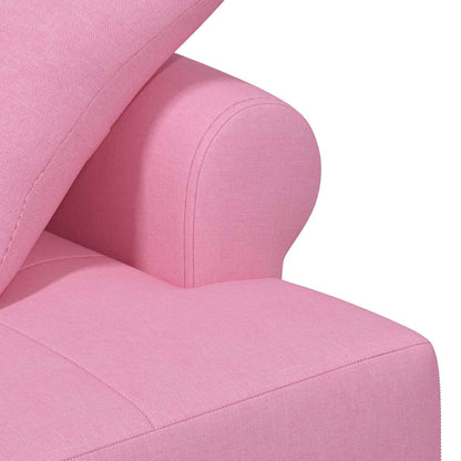 Loungebank met knopencomfort Roze 120 x 65 x 79 cm Stof