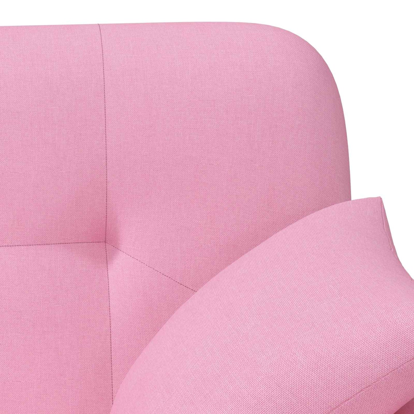 Loungebank met knopencomfort Roze 120 x 65 x 79 cm Stof