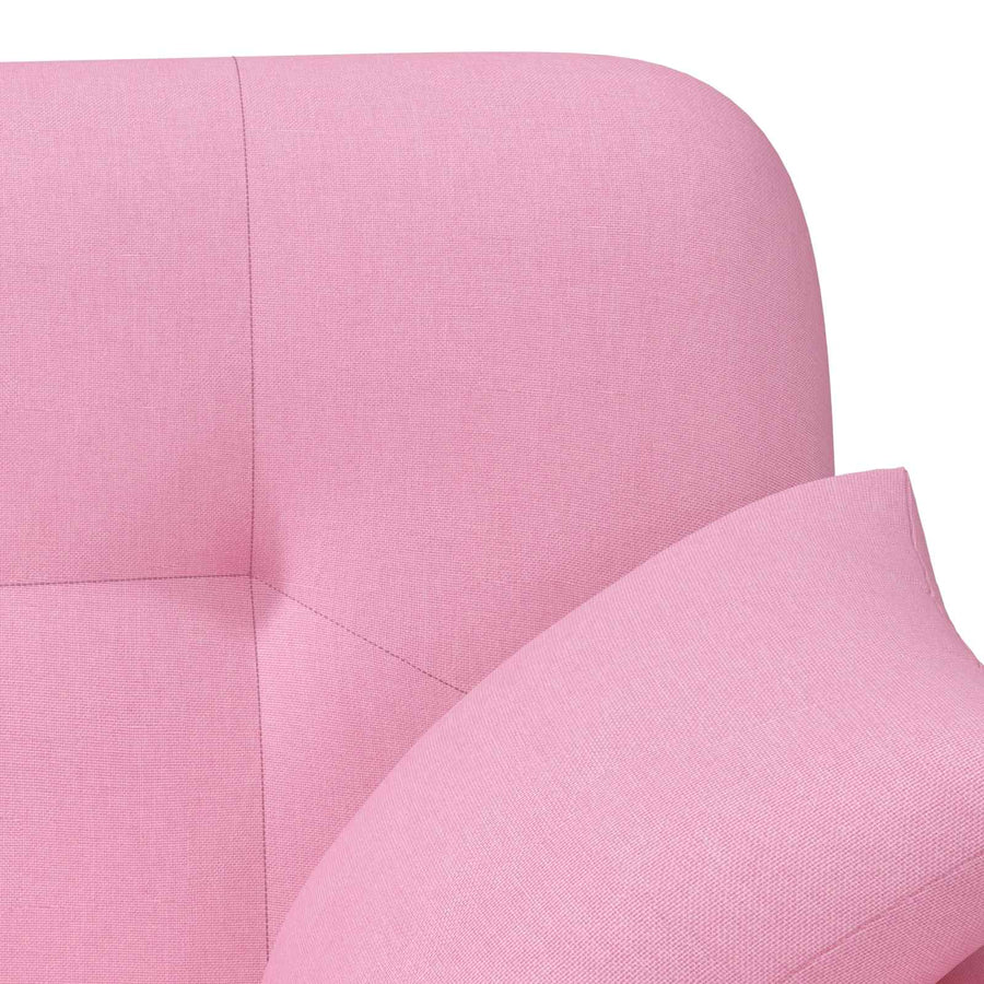Loungebank met knopencomfort Roze 120 x 65 x 79 cm Stof