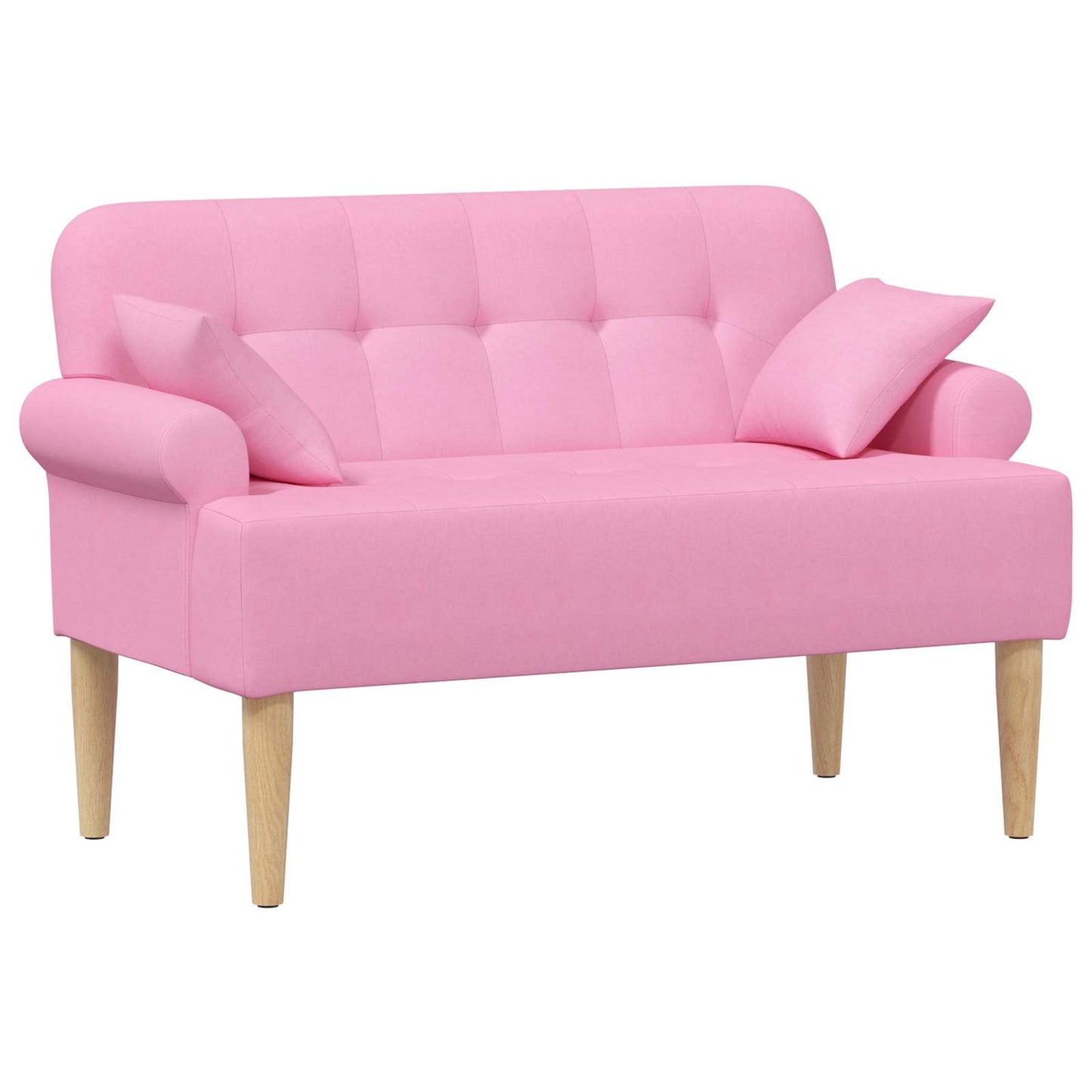 Loungebank met knopencomfort Roze 120 x 65 x 79 cm Stof