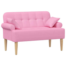 Loungebank met knopencomfort Roze 120 x 65 x 79 cm Stof