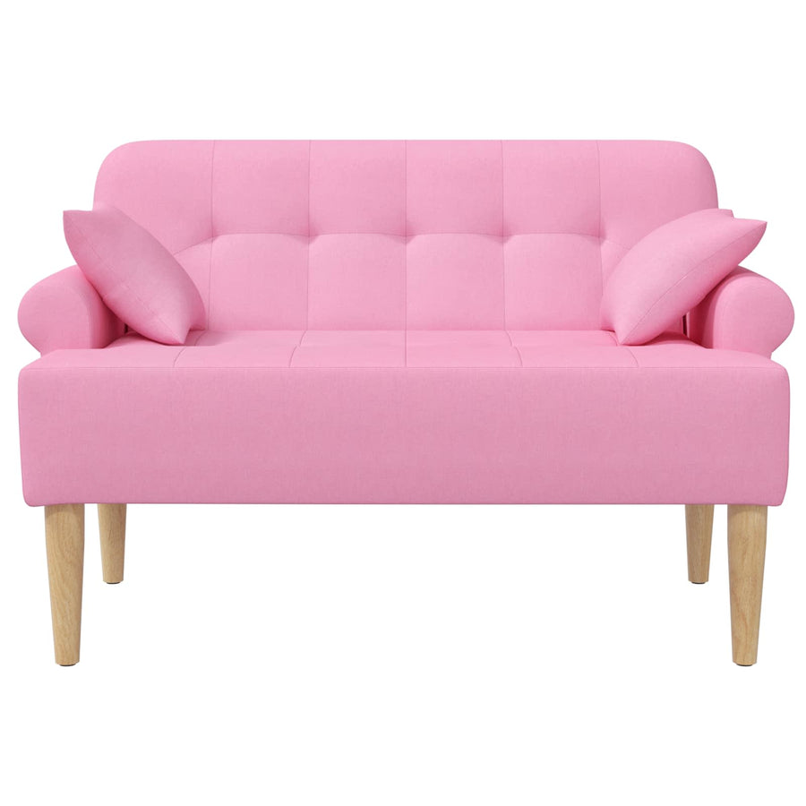 Loungebank met knopencomfort Roze 120 x 65 x 79 cm Stof