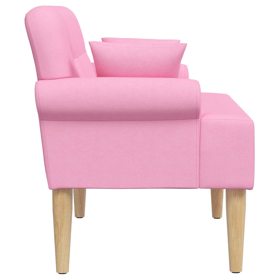 Loungebank met knopencomfort Roze 120 x 65 x 79 cm Stof