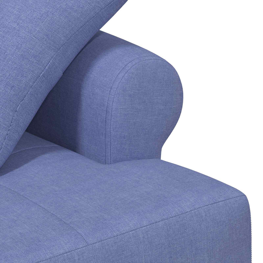 Loungebank met knopencomfort Jeans Blauw 120 x 65 x 79 cm Stof