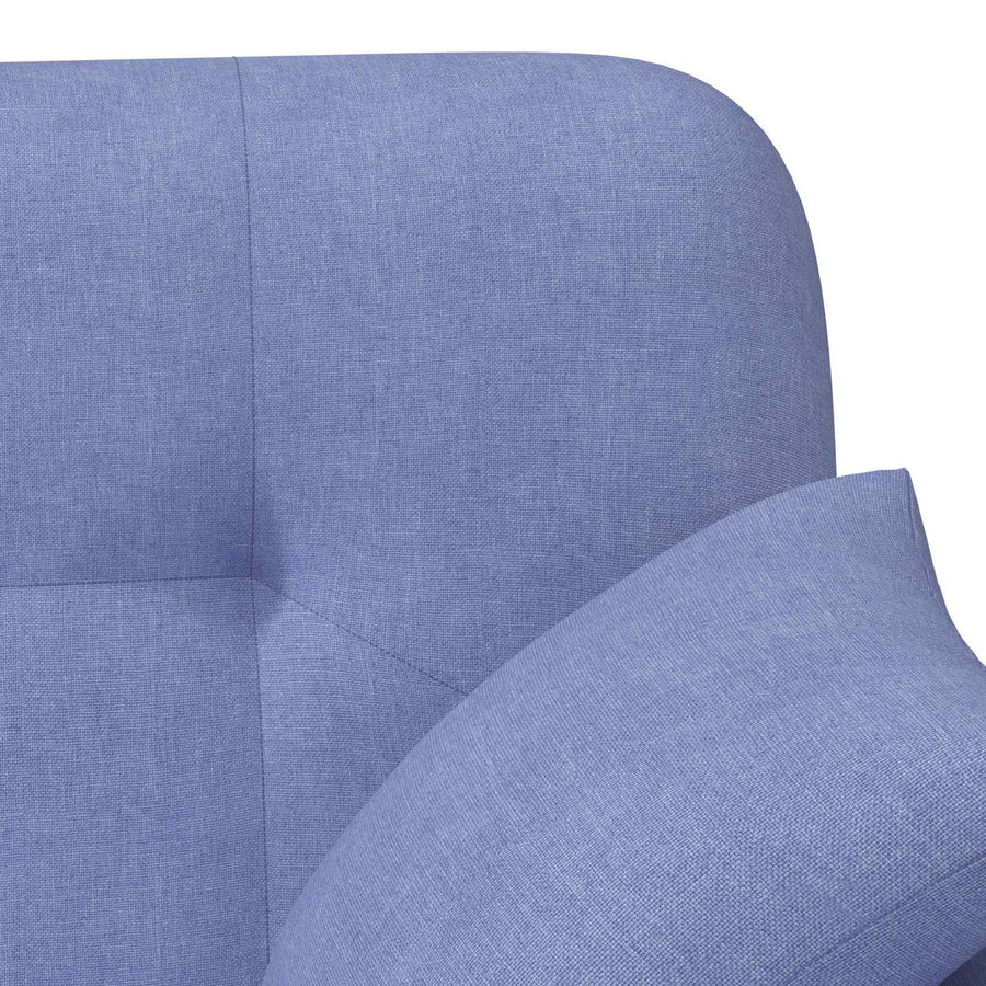 Loungebank met knopencomfort Jeans Blauw 120 x 65 x 79 cm Stof