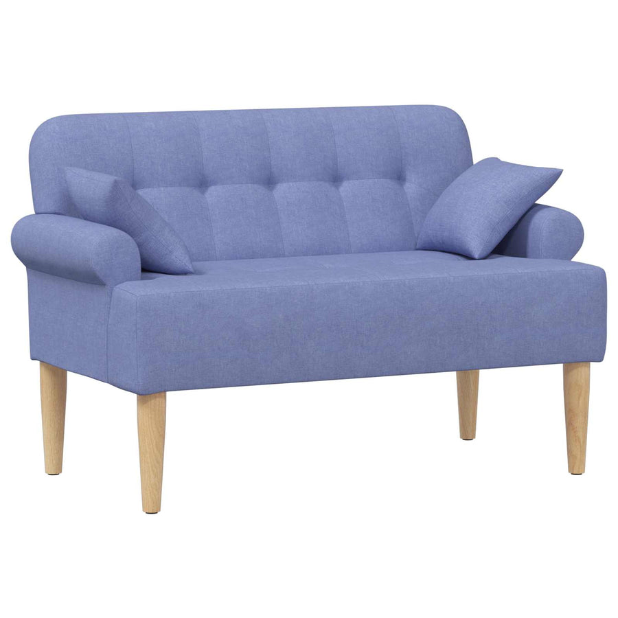 Loungebank met knopencomfort Jeans Blauw 120 x 65 x 79 cm Stof