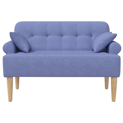 Loungebank met knopencomfort Jeans Blauw 120 x 65 x 79 cm Stof