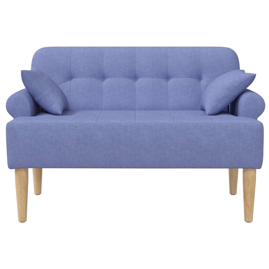 Loungebank met knopencomfort Jeans Blauw 120 x 65 x 79 cm Stof