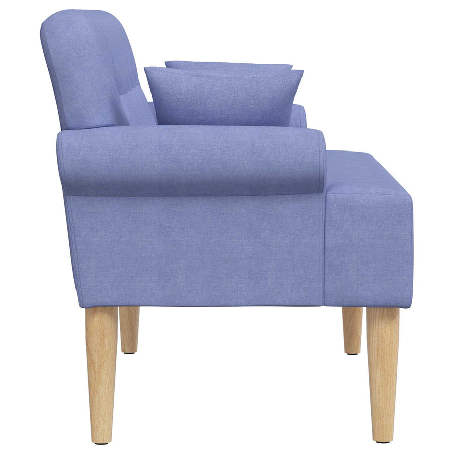 Loungebank met knopencomfort Jeans Blauw 120 x 65 x 79 cm Stof