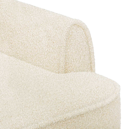 Loungebank met knopencomfort Crèmekleurig 117 x 67 x 77 cm