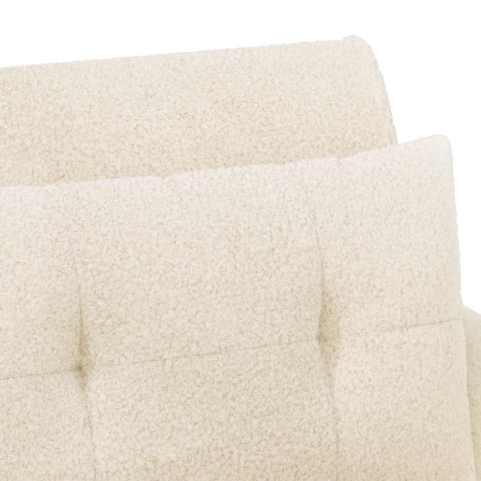 Loungebank met knopencomfort Crèmekleurig 117 x 67 x 77 cm