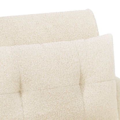 Loungebank met knopencomfort Crèmekleurig 117 x 67 x 77 cm