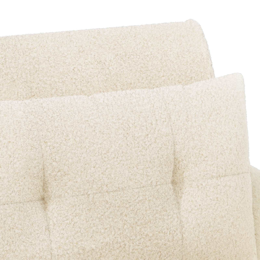 Loungebank met knopencomfort Crèmekleurig 117 x 67 x 77 cm