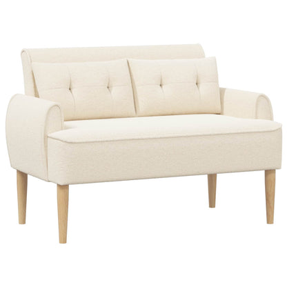 Loungebank met knopencomfort Crèmekleurig 117 x 67 x 77 cm