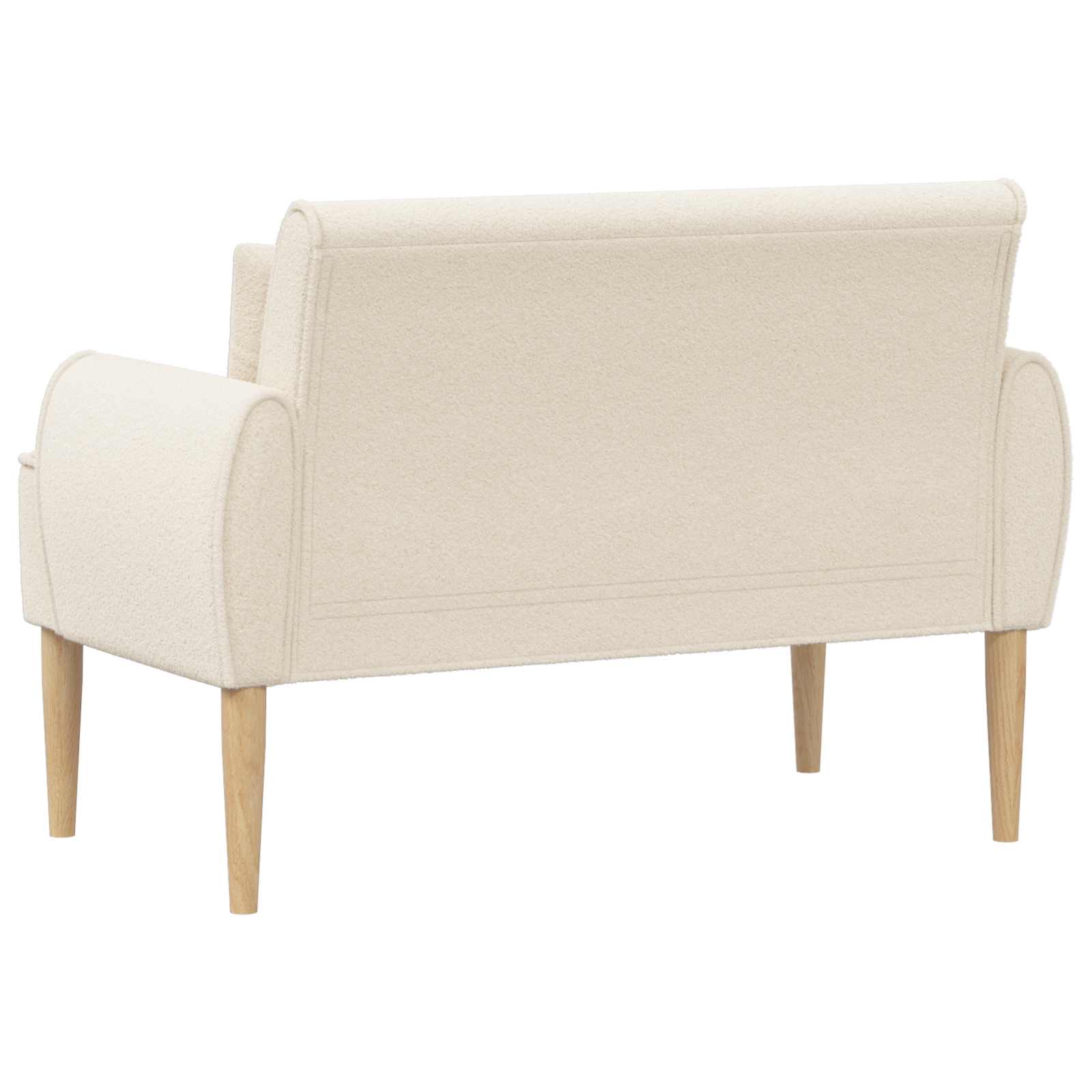 Loungebank met knopencomfort Crèmekleurig 117 x 67 x 77 cm