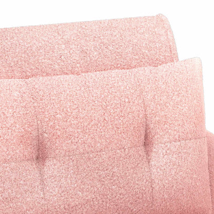 Loungebank met knopencomfort Roze 117 x 67 x 77 cm Bouclé