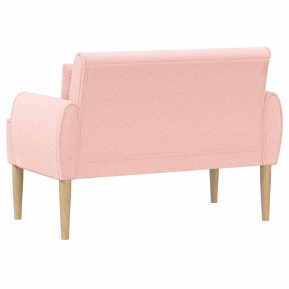 Loungebank met knopencomfort Roze 117 x 67 x 77 cm Bouclé