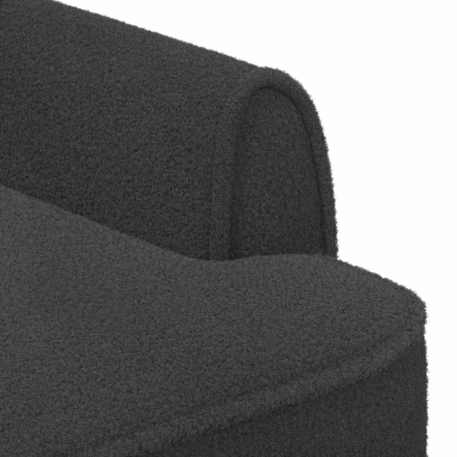 Loungebank met knopencomfort Donkergrijs 117 x 67 x 77 cm