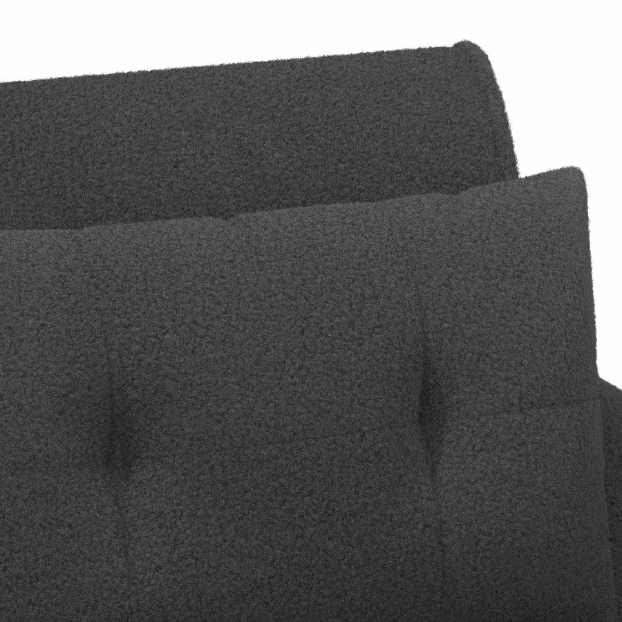 Loungebank met knopencomfort Donkergrijs 117 x 67 x 77 cm
