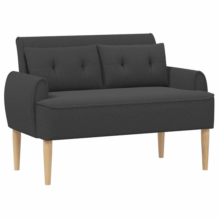 Loungebank met knopencomfort Donkergrijs 117 x 67 x 77 cm