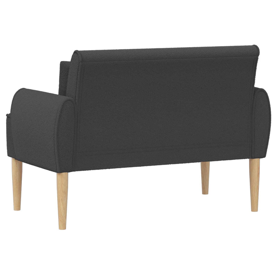 Loungebank met knopencomfort Donkergrijs 117 x 67 x 77 cm