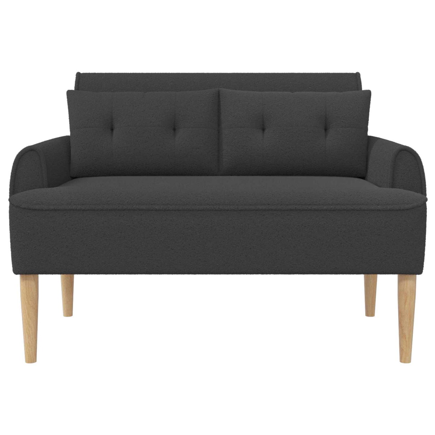 Loungebank met knopencomfort Donkergrijs 117 x 67 x 77 cm