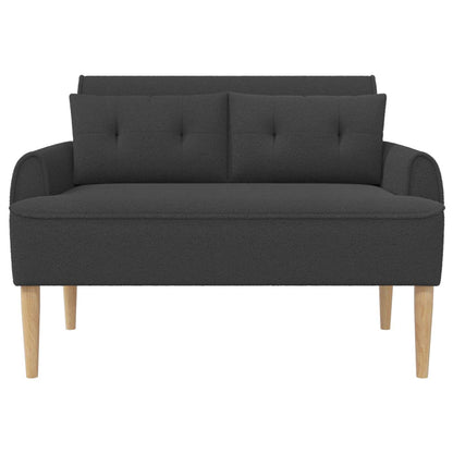 Loungebank met knopencomfort Donkergrijs 117 x 67 x 77 cm