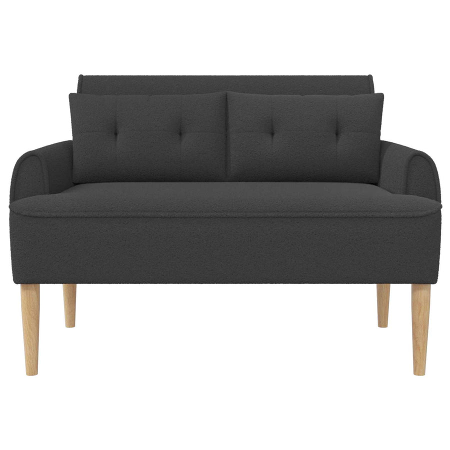 Loungebank met knopencomfort Donkergrijs 117 x 67 x 77 cm