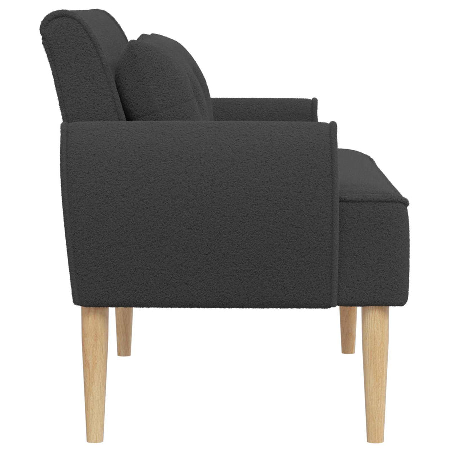 Loungebank met knopencomfort Donkergrijs 117 x 67 x 77 cm