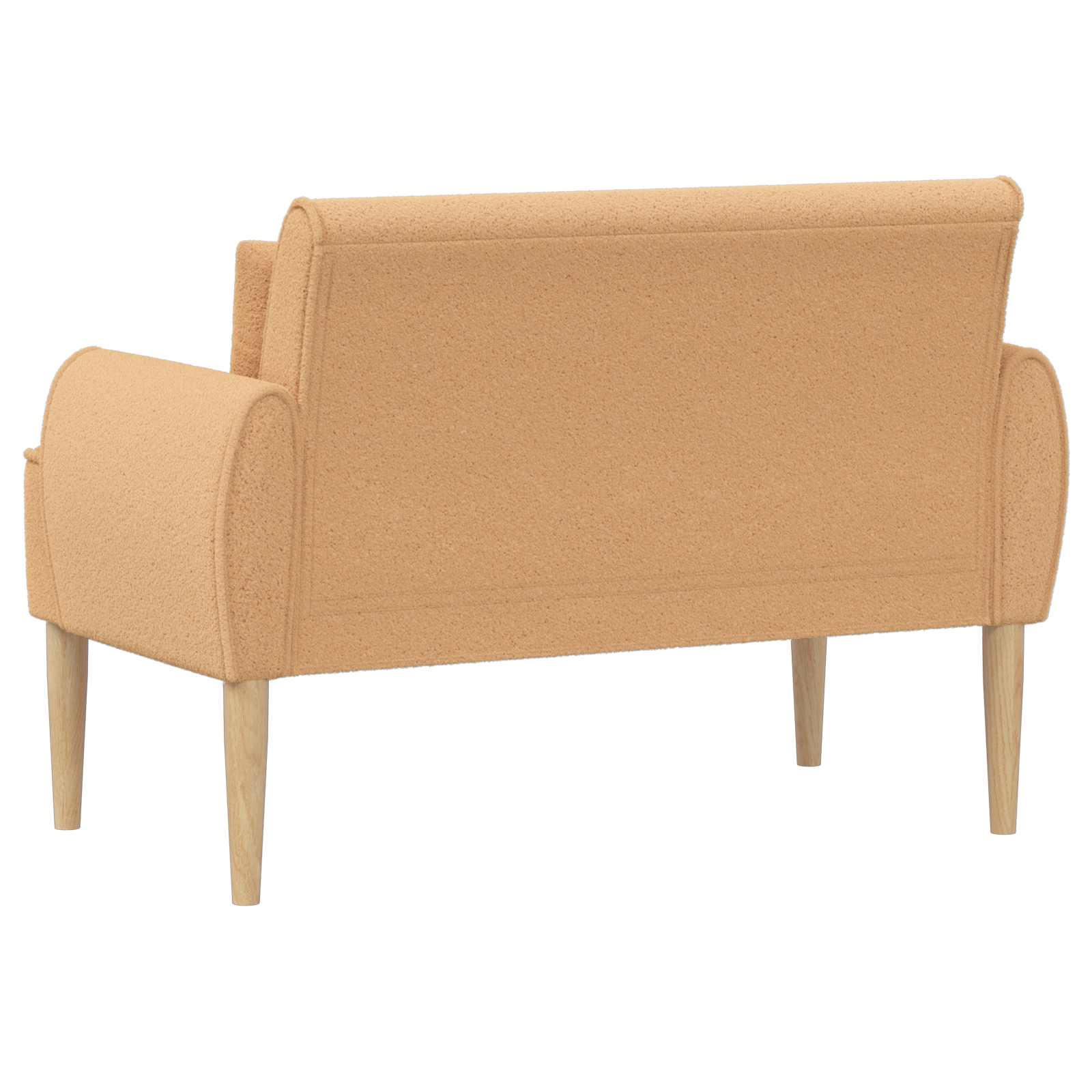 Loungebank met knopencomfort Beige 117 x 67 x 77 cm Bouclé
