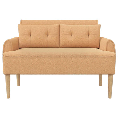 Loungebank met knopencomfort Beige 117 x 67 x 77 cm Bouclé