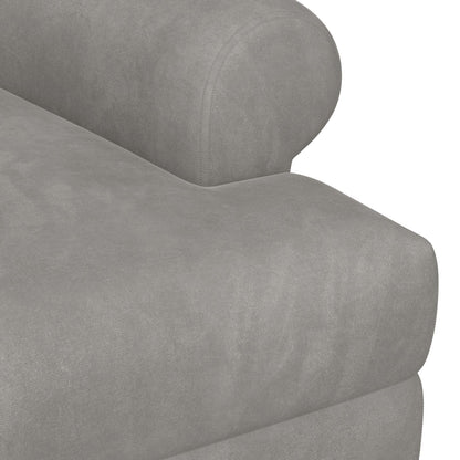 Loungebank met knopencomfort Lichtgrijs 120 x 66 x 78 cm