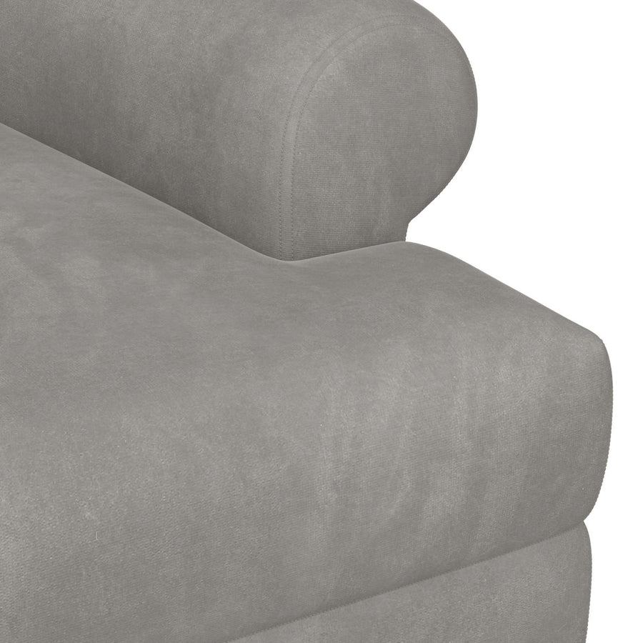 Loungebank met knopencomfort Lichtgrijs 120 x 66 x 78 cm