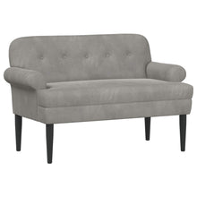 Loungebank met knopencomfort Lichtgrijs 120 x 66 x 78 cm