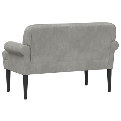 Loungebank met knopencomfort Lichtgrijs 120 x 66 x 78 cm