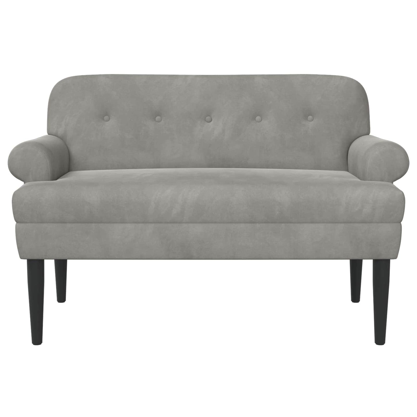 Loungebank met knopencomfort Lichtgrijs 120 x 66 x 78 cm