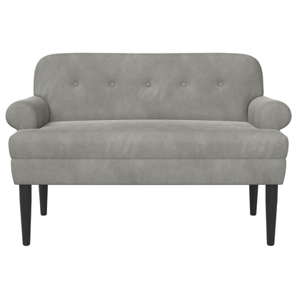 Loungebank met knopencomfort Lichtgrijs 120 x 66 x 78 cm