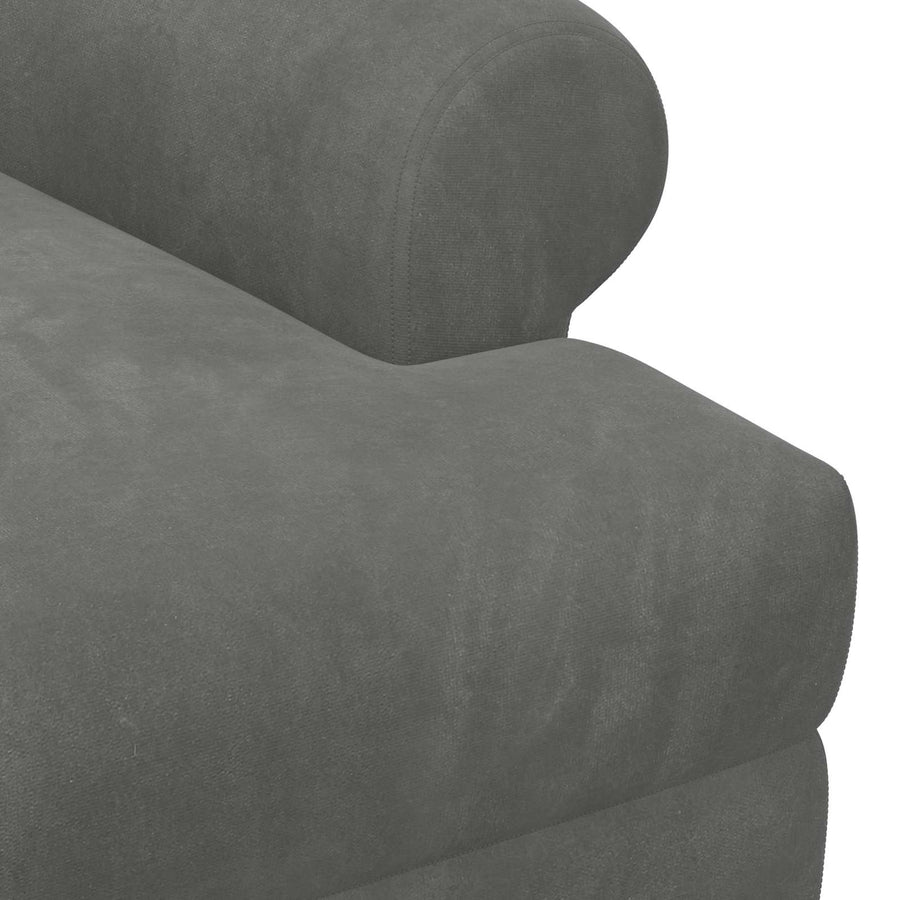 Loungebank met knopencomfort Donkergrijs 120 x 66 x 78 cm