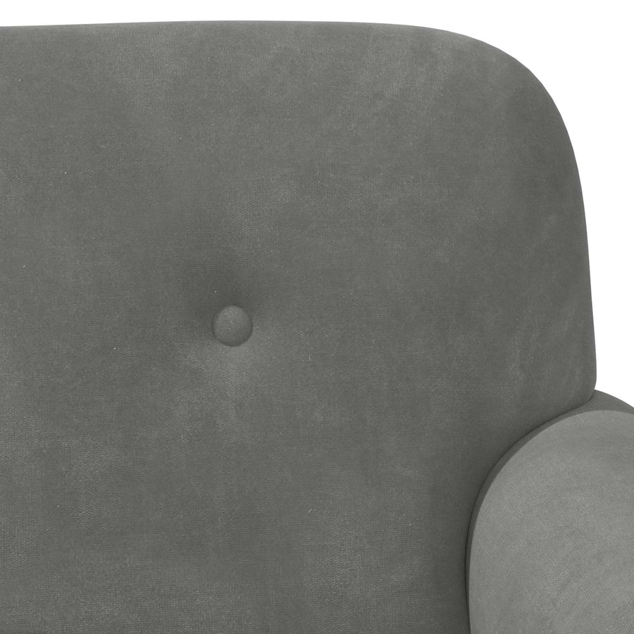 Loungebank met knopencomfort Donkergrijs 120 x 66 x 78 cm