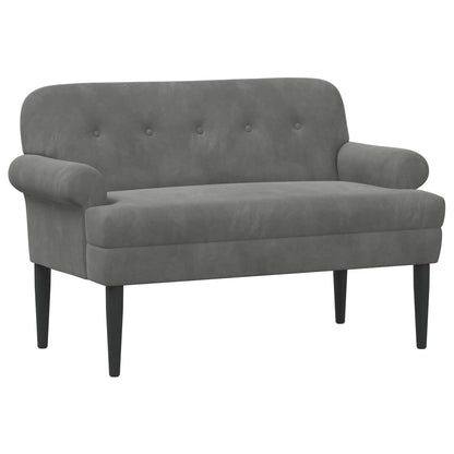 Loungebank met knopencomfort Donkergrijs 120 x 66 x 78 cm